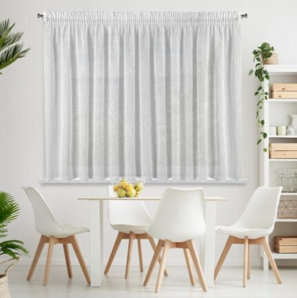 FIRANA GOTOWA CARLA NA TAŚMIE 300 X 145 CM BIAŁY