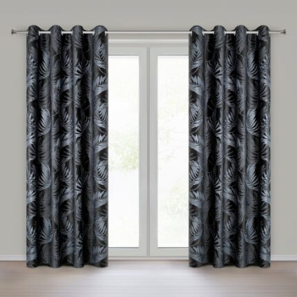ZASŁONA GOTOWA VERA 140 X 250 CM CZARNY