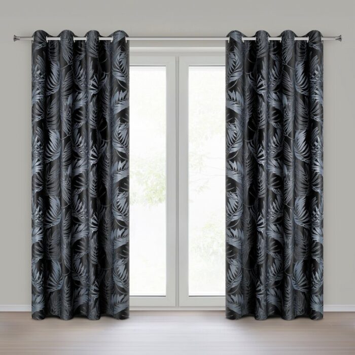 ZASŁONA GOTOWA VERA 140 X 250 CM CZARNY