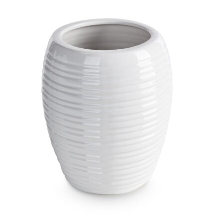 WAZON DEKORACYJNY ARIA (03) FI 14 X 17 CM BIAŁY