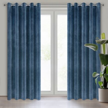 ZASŁONA GOTOWA VILLA 140 X 250 CM GRANATOWY
