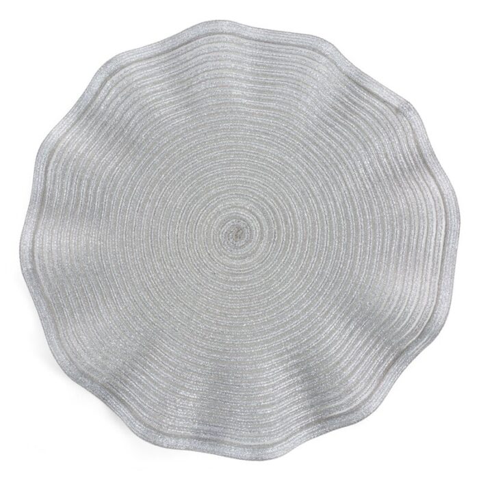 PODKŁADKA JUNE FI 38 CM SREBRNY