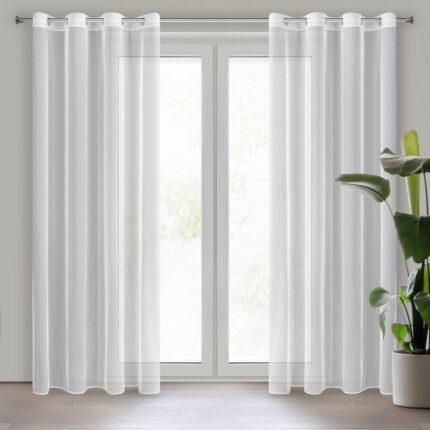 FIRANA GOTOWA JULITA 140 X 250 CM BIAŁY