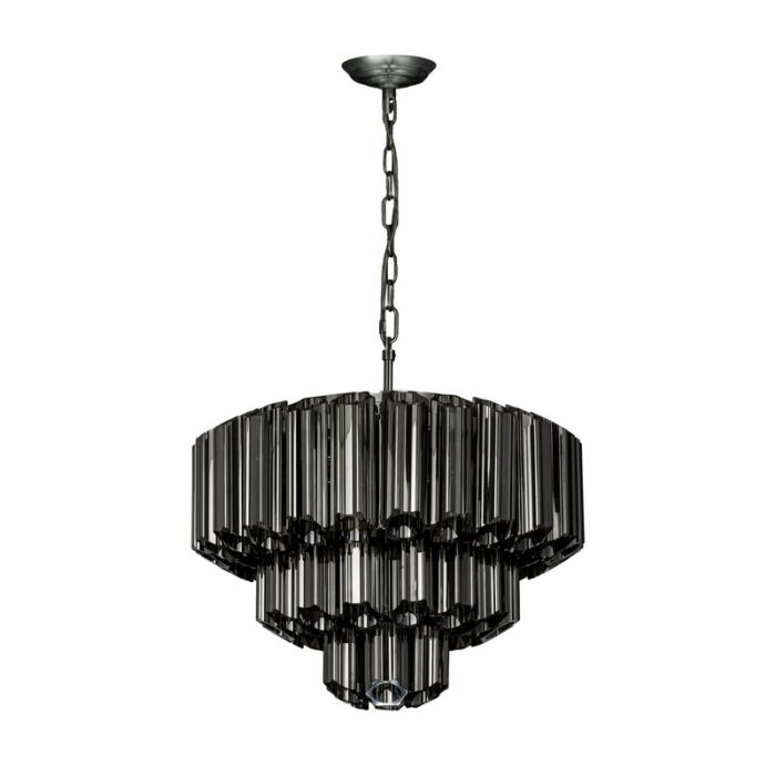 LAMPA DANA (2) FI 43 X 150 CM GRAFITOWY