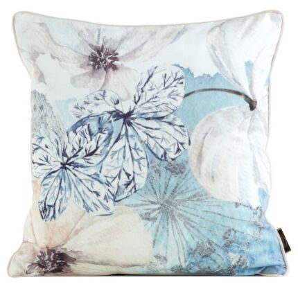 POSZEWKA VELVET10 45 X 45 CM NIEB/BEŻ