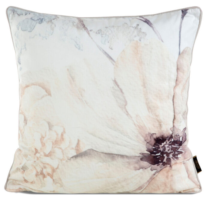 POSZEWKA VELVET12 45 X 45 CM BEŻ/KREM