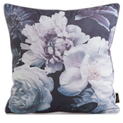POSZEWKA VELVET17 45 X 45 CM FIOL/CZARNY