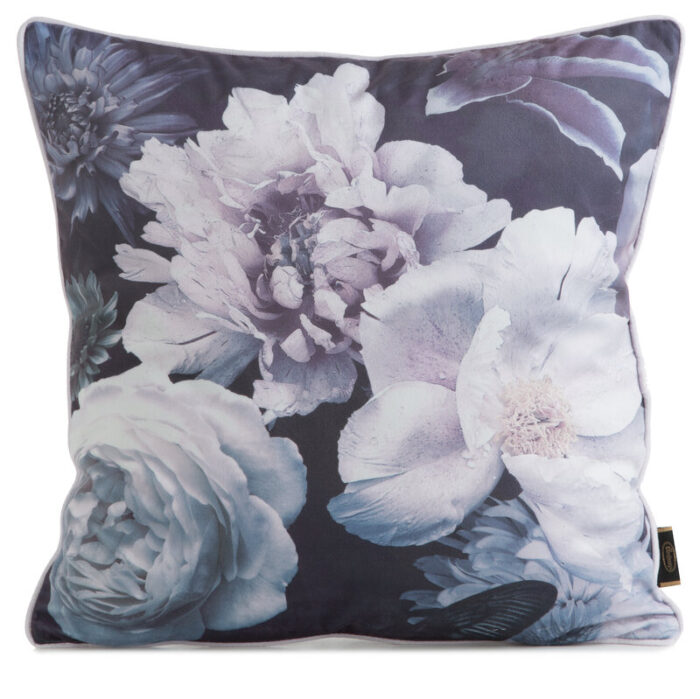 POSZEWKA VELVET17 45 X 45 CM FIOL/CZARNY