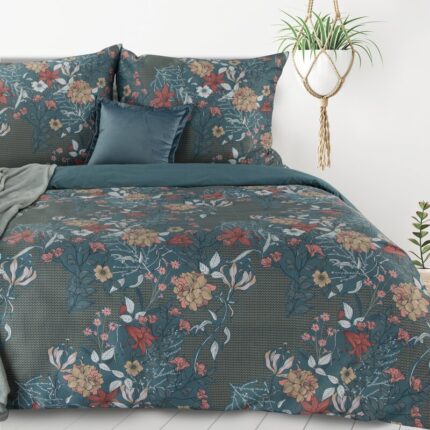 KOMPLET POŚCIELI HOME 01 160 X 200 CM TURKUSOWY