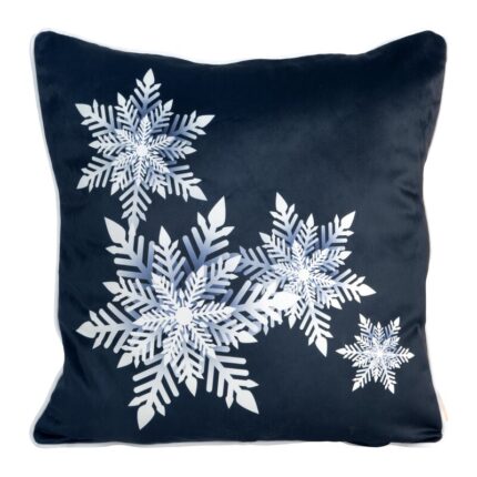 POSZEWKA ŚWIATECZNA CAROL02 60 X 60 CM GRANATOWY