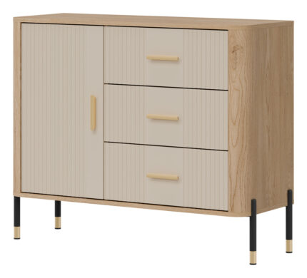 DANTE DT03 DĄB CREMONA T/KASZMIR MAT KOMODA KPL