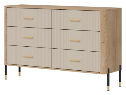 DANTE DT04 DĄB CREMONA T/KASZMIR MAT KOMODA KPL