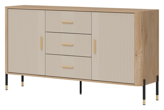 DANTE DT06 DĄB CREMONA T/KASZMIR MAT KOMODA KPL