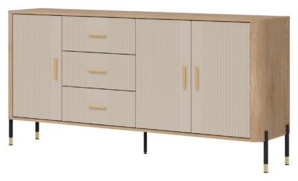 DANTE DT07 DĄB CREMONA T/KASZMIR MAT KOMODA KPL