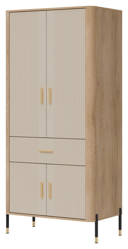 SZAFA 2D DANTE DT16 DĄB CREMONA T/KASZMIR MAT - 93