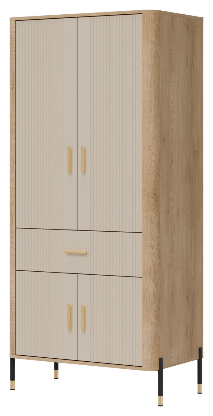 SZAFA 2D DANTE DT16 DĄB CREMONA T/KASZMIR MAT - 93