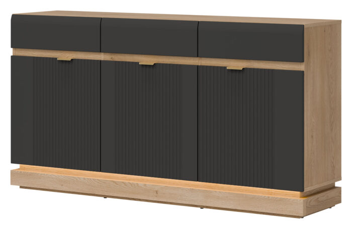 KOMODA MILTON ML03 DĄB CREM TORRO ANTRACYT - 163,5