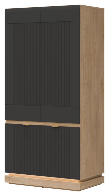 SZAFA 2D MILTON ML08 DĄB CREM TORRO ANTRACYT - 95,5