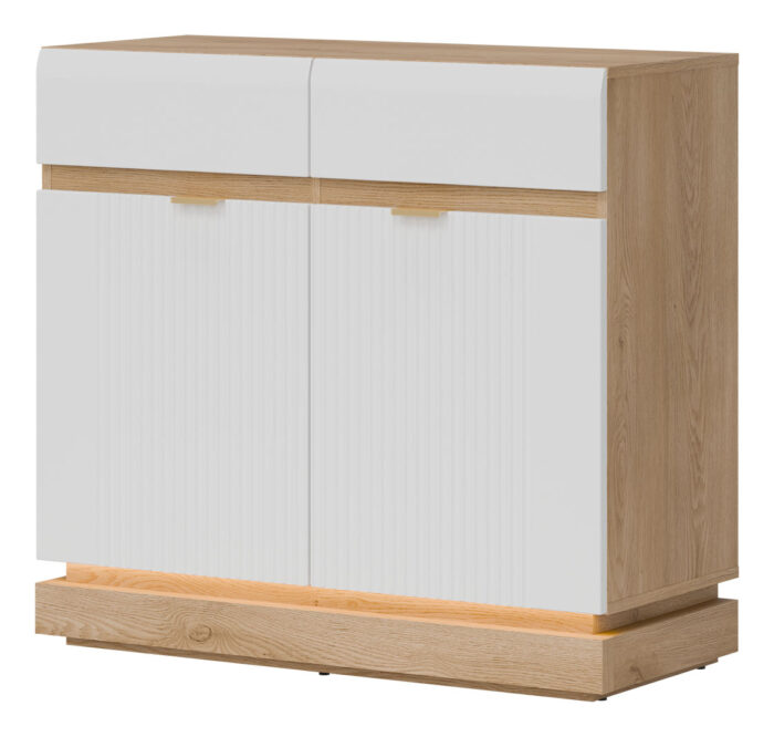 KOMODA MILTON ML02 DĄB CREM TORRO BIAŁY - 95