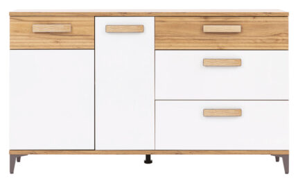SNOBI SB04 DĄB CRAFT /BIEL ALP KOMODA KPL