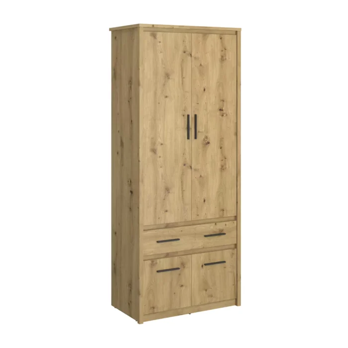 Szafa 4 drzwi 1 szuflady AYSON - dąb artisan -86.6