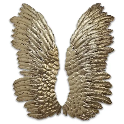 Skrzydła na ścianę w stylu glamour 2 szt. komplet Wings 2 z metaloplastyki w Stylu Glamour