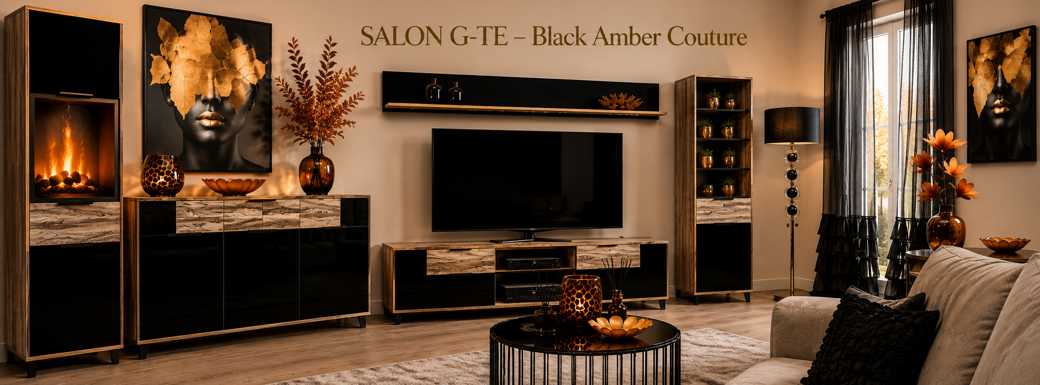 SALON G-TE – Black Amber Couture