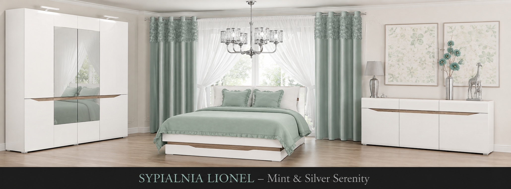 SYPIALNIA LIONEL – Mint & Silver Serenity