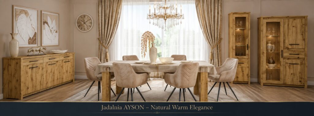 Jadalnia AYSON – Natural Warm Elegance