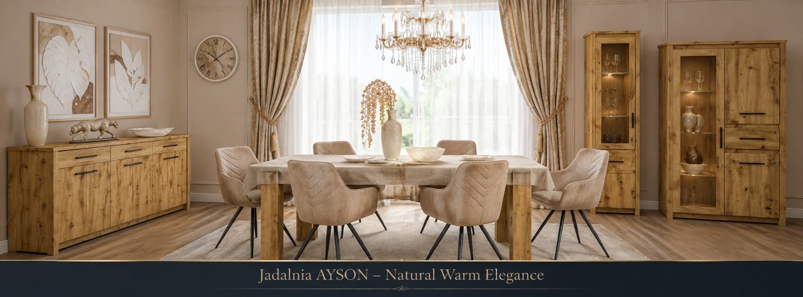 Jadalnia AYSON – Natural Warm Elegance