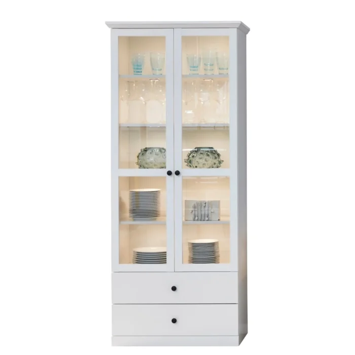 Witryna wysoka 2 witryny 2 szuflady BRANDSON