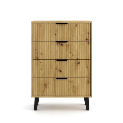 Komoda 4 szuflady BORG DUO - dąb artisan