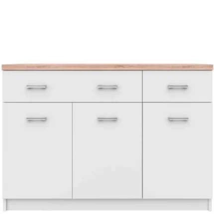 Komoda 3 drzwi 2 szuflady TOP MIX - biały