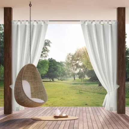 Zasłona Gotowa Garden na Szelkach biały