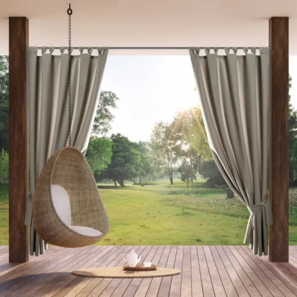 Zasłona Gotowa Garden na Szelkach beżowy