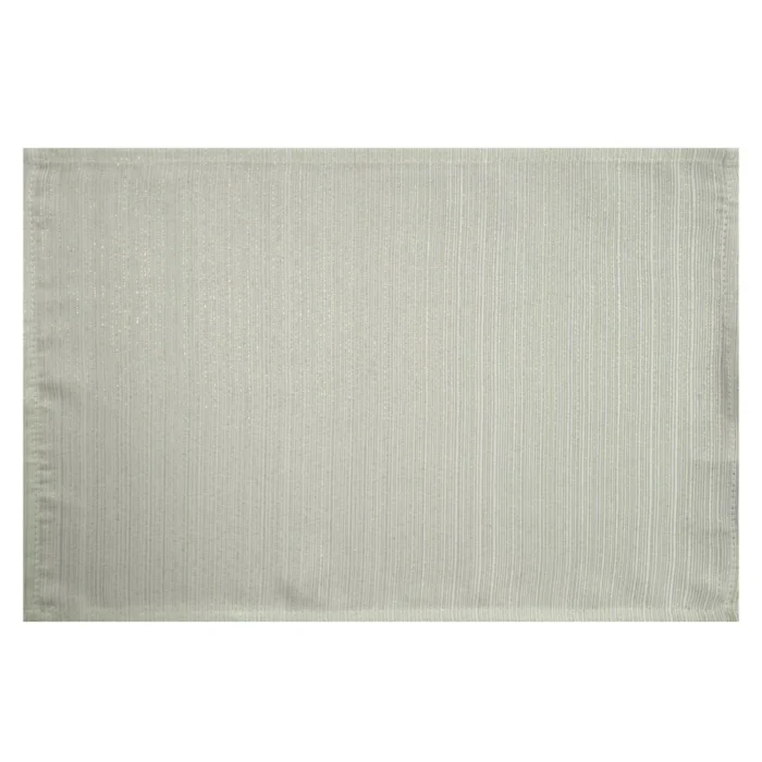 Komplet 4 szt. serwetek beżowych 30x40 cm przetykane błyszczącą nicią - GLAMO
