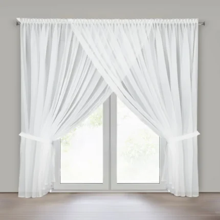 Firana gotowa Caroline na Taśmie 400 X 250 CM biały