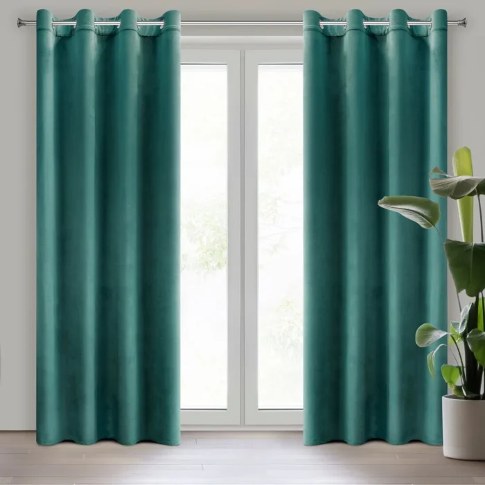Zasłona gotowa Melanie 140 X 250 CM turkusowy