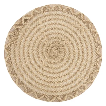 Podkładka na stół naturalna z juty średnica 38 cm GWEN w stylu boho