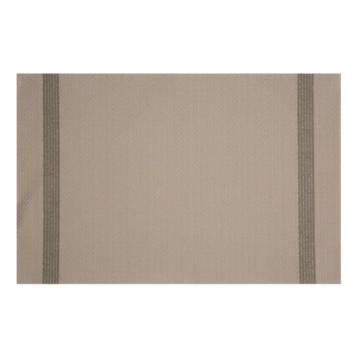 Podkładka na stół beżowo, brązowa 30x45 cm RUBY zdobiona pasami pleciona