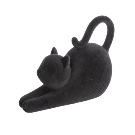 Figurka czarna kot 23x10x17 cm MOLY