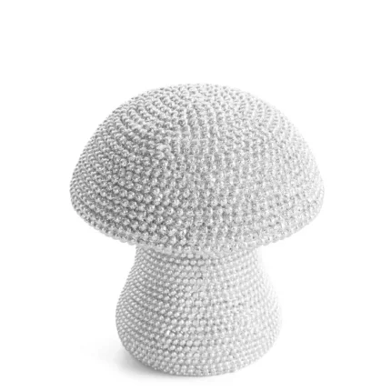 Figurka srebrna grzybek  o drobnym strukturalnym wzorze średnica 8x9 cm  ELDO