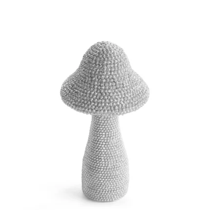 Figurka srebrna grzybek  o drobnym strukturalnym wzorze średnica 8x14 cm  ELDO