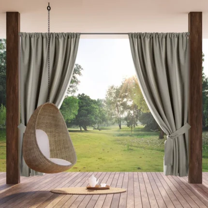 Zasłona gotowa Garden na Taśmie 155 X 200 CM beżowy