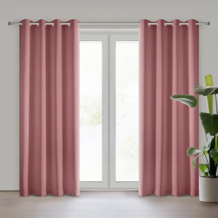 Zasłona gotowa Rita 140 X 250 CM ciemnoróżowy
