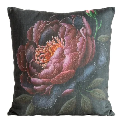 Poszewka Len 45 X 45 CM czarny