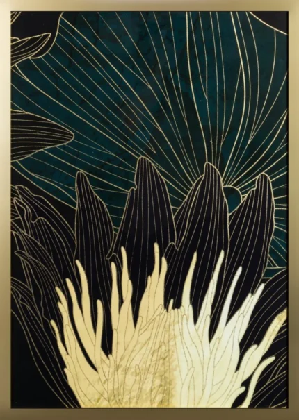 Obraz 484b 53 X 73 CM zielony