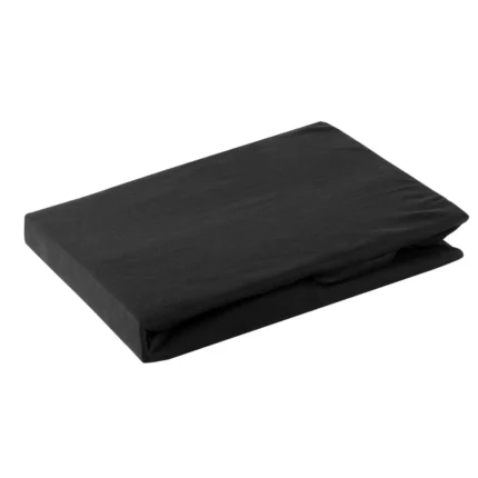 Prześcieradło z Gumką Jersey D91 90 X 200 X 25 CM czarny