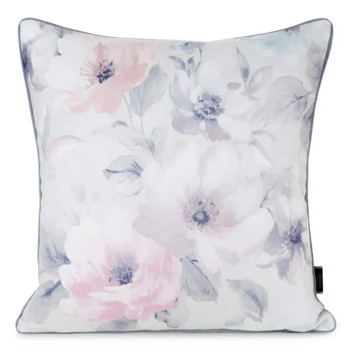 POSZEWKA SI/PO/VELVET/153 45X45 K+RÓŻ/PIPING