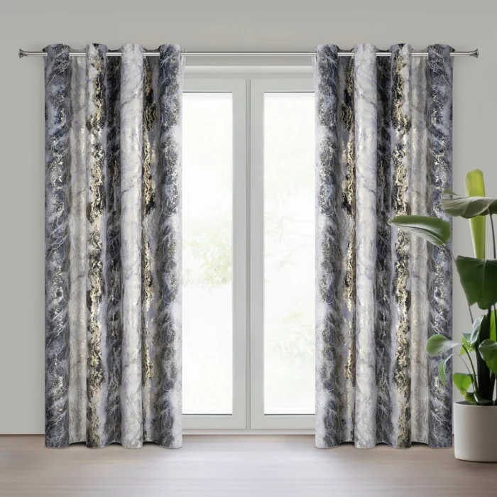 Zasłona gotowa Sofi 135 X 250 CM stalowy